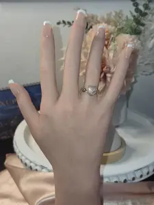 Xuping 14K Gold-Plated Heart Ring