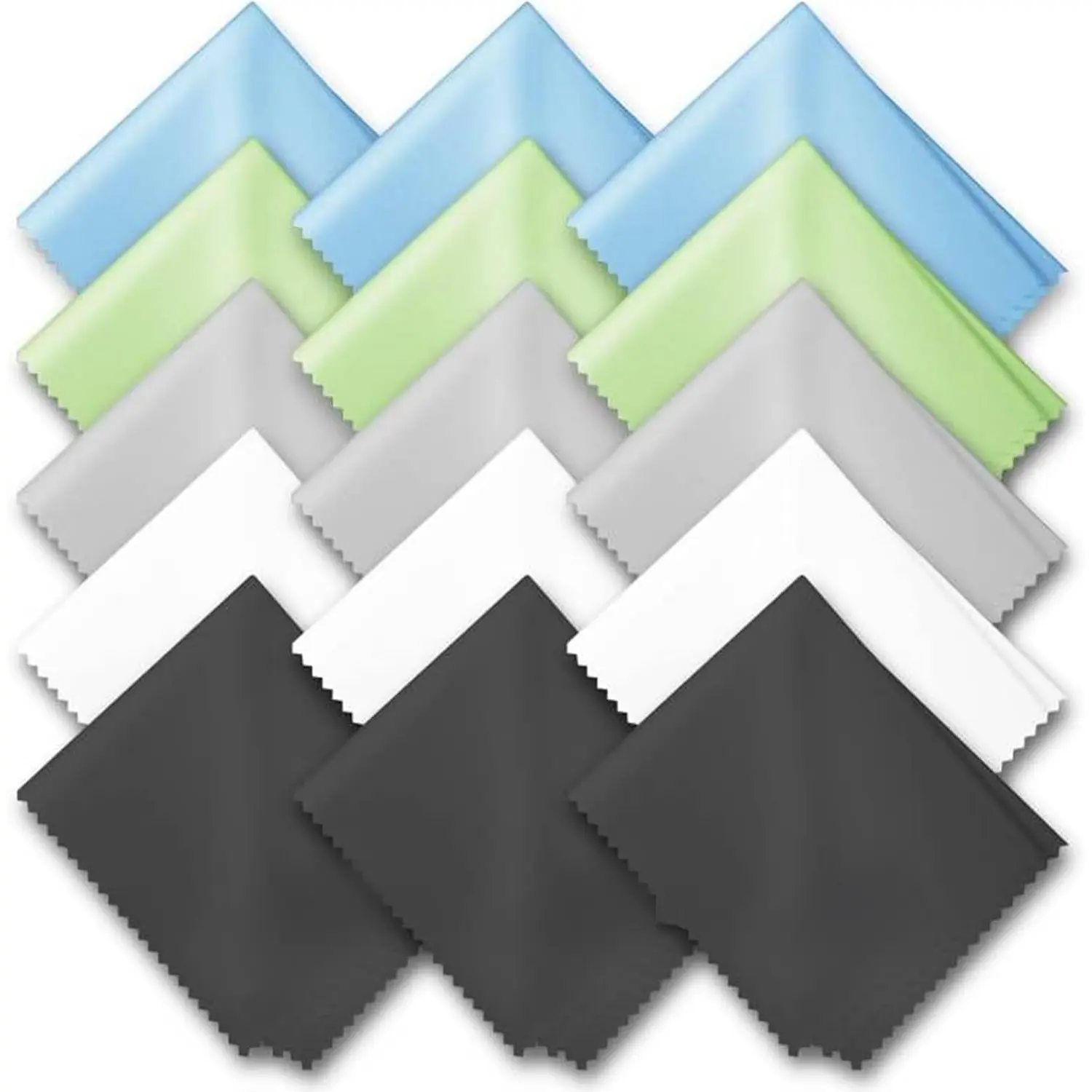 15 Pack Glasses Cleaning Cloths - Glasses & Eyeglass Cleaner Wipes|Lens Cleaning Wipes for Mobile Phones, Watches, Screens and All Delicate Surfaces(7 "x 6")