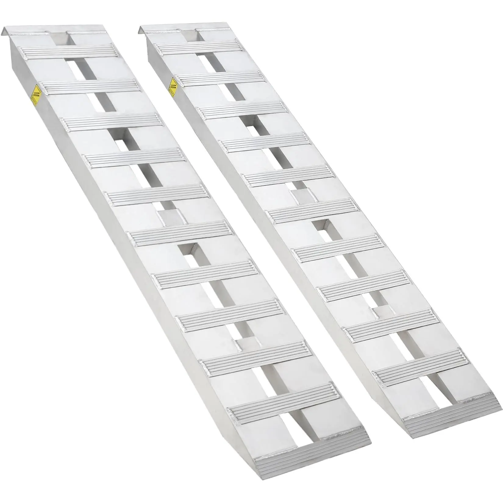 2pcs 72"x15" Aluminum Trailer Ramps Heavy-Duty Loading Ramps with Top Hook Attaching End, Universal Aluminum Trailer for Truck Auto,Tractor,Quad, Lawn Mower, Snow Blower