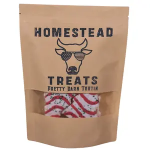 Homestead Treats Freeze-Dried Christmas Tree Cakes - Seasonal, Light & Crunchy Classic Flavors - Resealable Container - Perfect for Snacking - Vibrant Colors & Shapes - Made in USA