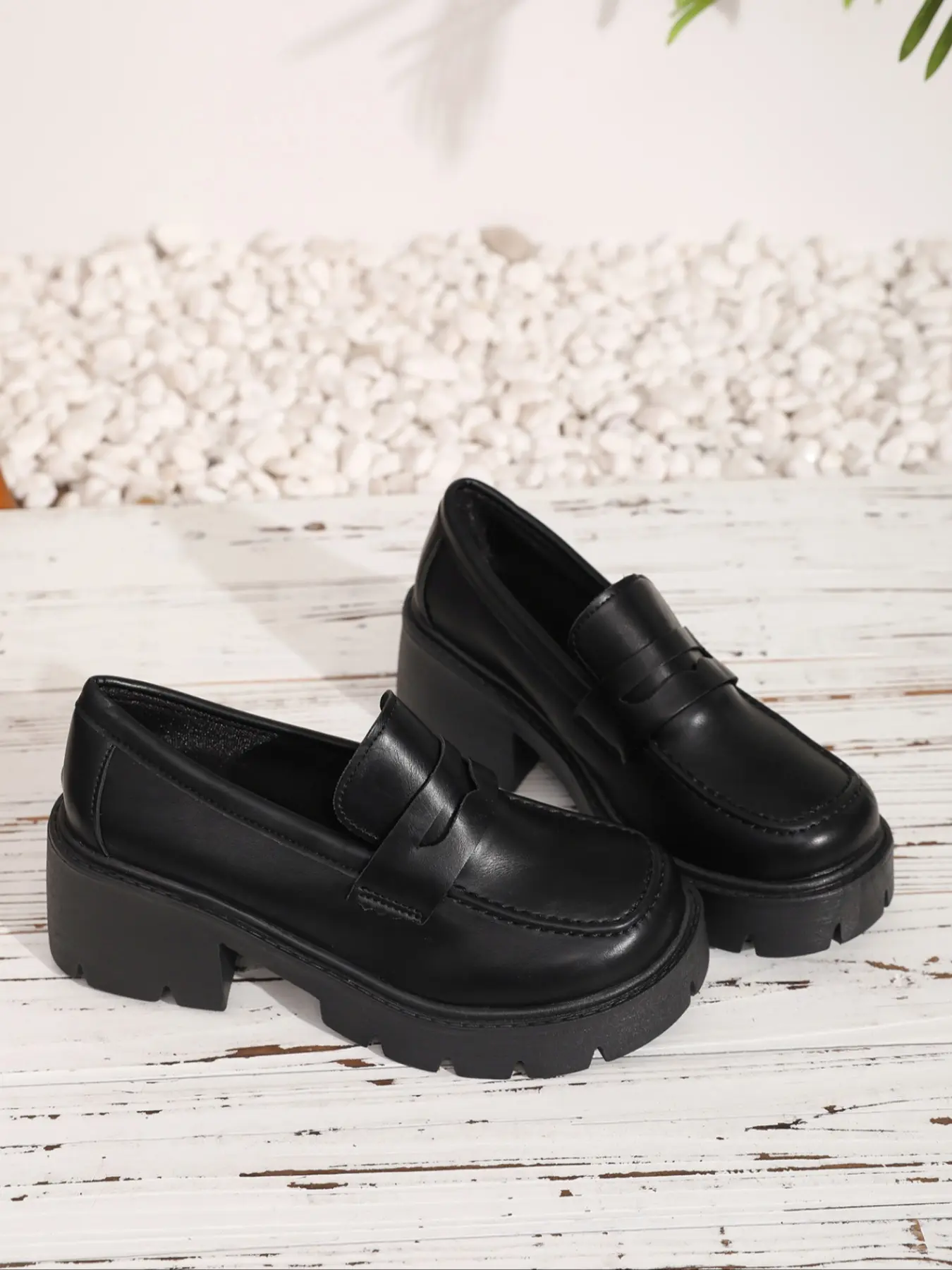 DOLLMOD Stylish Platform Loafers, Elegant Commuter Style for Women, Comfortable Everyday Footwear, Ideal Valentine's Day Gift, Walking Shoes, Slip On Loafer, Flatform, Shoes Summer, Slip Ins Shoes