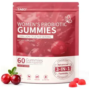 Viginal Probiotics for Women, Women Probiotic Gummies, Feminine Balance Gummies, Prebiotic Gummy, Cranberry Probiotics for Woman Vaginigal Health, Yeast Ph Balance| 60 Gummies