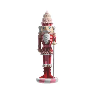 18.75" Pink Peppermint Guard Nutcracker