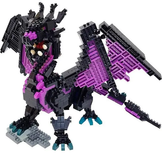 Nanoblock Animal Deluxe Sights to See Series Dragon Building Kit - Brick Blocks Building Toys, Collectible Dragon Shape Figurine Statue [COLLECTIBLES]