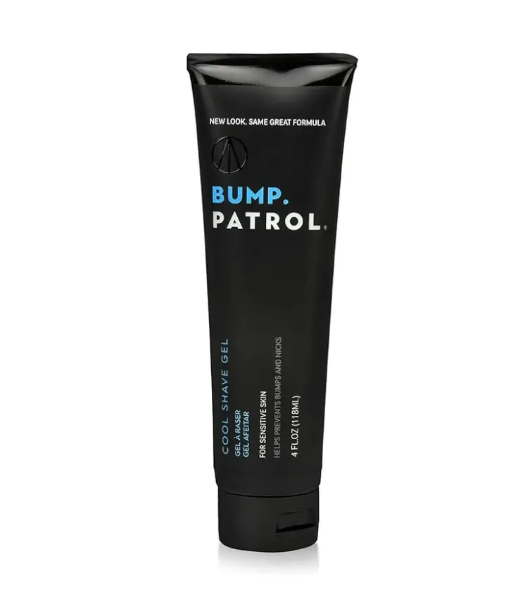 Bump Patrol Cool Shave Gel - Sensitive Clear Shaving Gel With Menthol Prevents Razor Burn, Bumps, Ingrown Hair - 4 Ounces