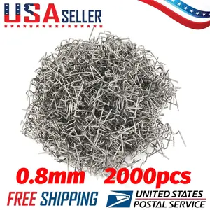 2000PCS Hot Stapler Staples Repair Kit For Plastic Welder Gun Car Bumper Fender