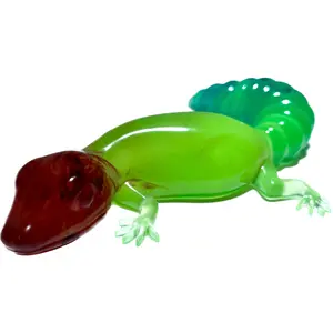 Glow in the Dark Gecko - Red, Teal, Green