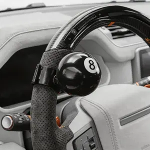 8 Ball Steering Wheel Knob Spinner – Universal 360° Turning Handle, Heavy Duty Car Steering Aid, Easy Control for Most Vehicles brim full