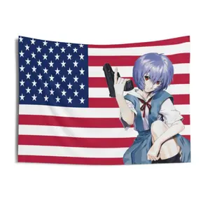 2026 New Rei Ayanami USA Tapestry Flag, Evangelion Anime Indoor Wall Tapestries, Home Decor, Japanese Anime Art, Wall Art Gift 30*40Inch bedroom decorative accessories tapestry tapestry Decoration