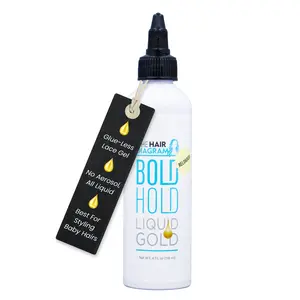 Bold Hold Liquid Gold Reloaded - Temporary Hold Gel For Wigs and Baby Hair - Travel Size by The Hair Diagram