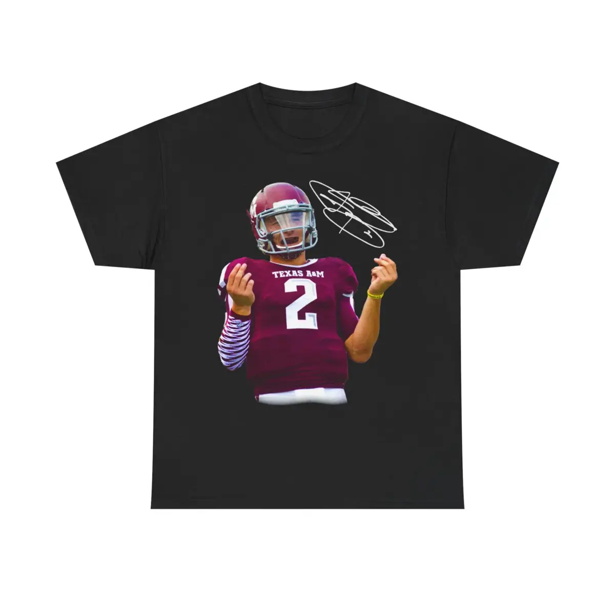 Essential Clean Fit Tee 2026 Graphic Tee Johnny Manziel Money Football Shirt Texas A&M Heisman Trophy Retro Graphic Tee Distressed Unisex Cotton Collector Apparel unisex fashion choice.Breathable Cotton Casual TopUnisex Streetwear Tee,Grung,day,