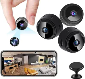 1080P HD Wireless Smart Security Camera, USB Rechargeable Battery Powered, Infrared Night Vision, Remote APP Monitoring, Indoor & Outdoor Mini Home Security Surveillance Camera