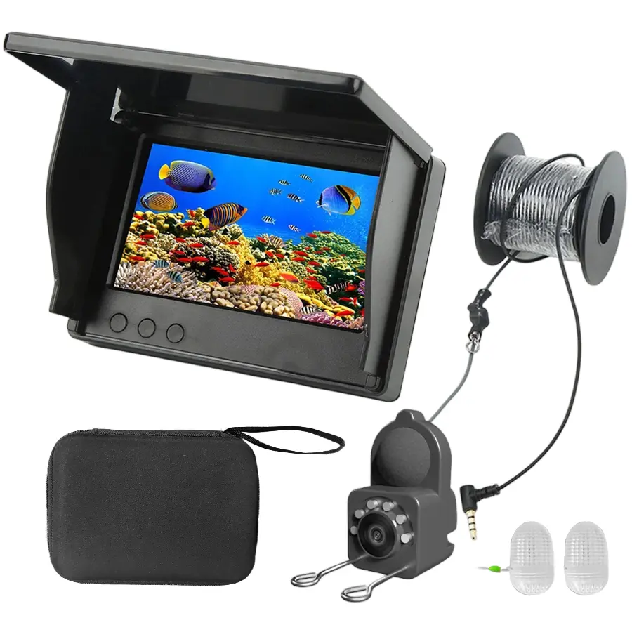 Underwater HD Fish Finder with 4.3-Inch Screen, Waterproof Underwater Fishing Camera Accessories & Fish Finder Accessories, Outdoor Fishing Gear, Ideal Summer Gift for Anglers