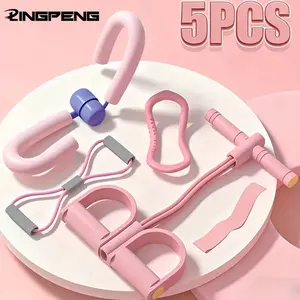 Ultimate Home Fitness Kit, 4/5 Piece Leg Training Yoga Stretch Body Shaping Strength Building Multi-Functional Exercise Equipment, Loop Elastic Band