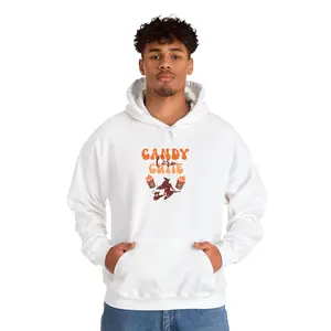 Halloween Candy Corn Cutie Sweatshirt, Cozy Apparel, Gift for Friends, Casual Wear, Perfect for Winter, Unisex Hoodie