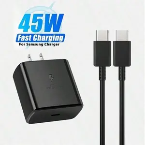 45W Super Fast Charging Type-C Charger, High Speed Charger, supports C-C cables, available in multiple specifications, Compatible with Samsung S26/S25/S24/S23/S22 and iPhone 17/16/15 series, ideal for home, office, and travel use US Plug Wall Charger