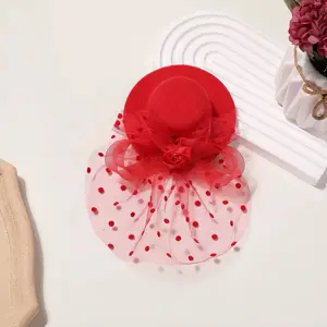 Small Church Hat Clip for Evening Dress Stage Party Elegant Design Perfect for Special Occasions