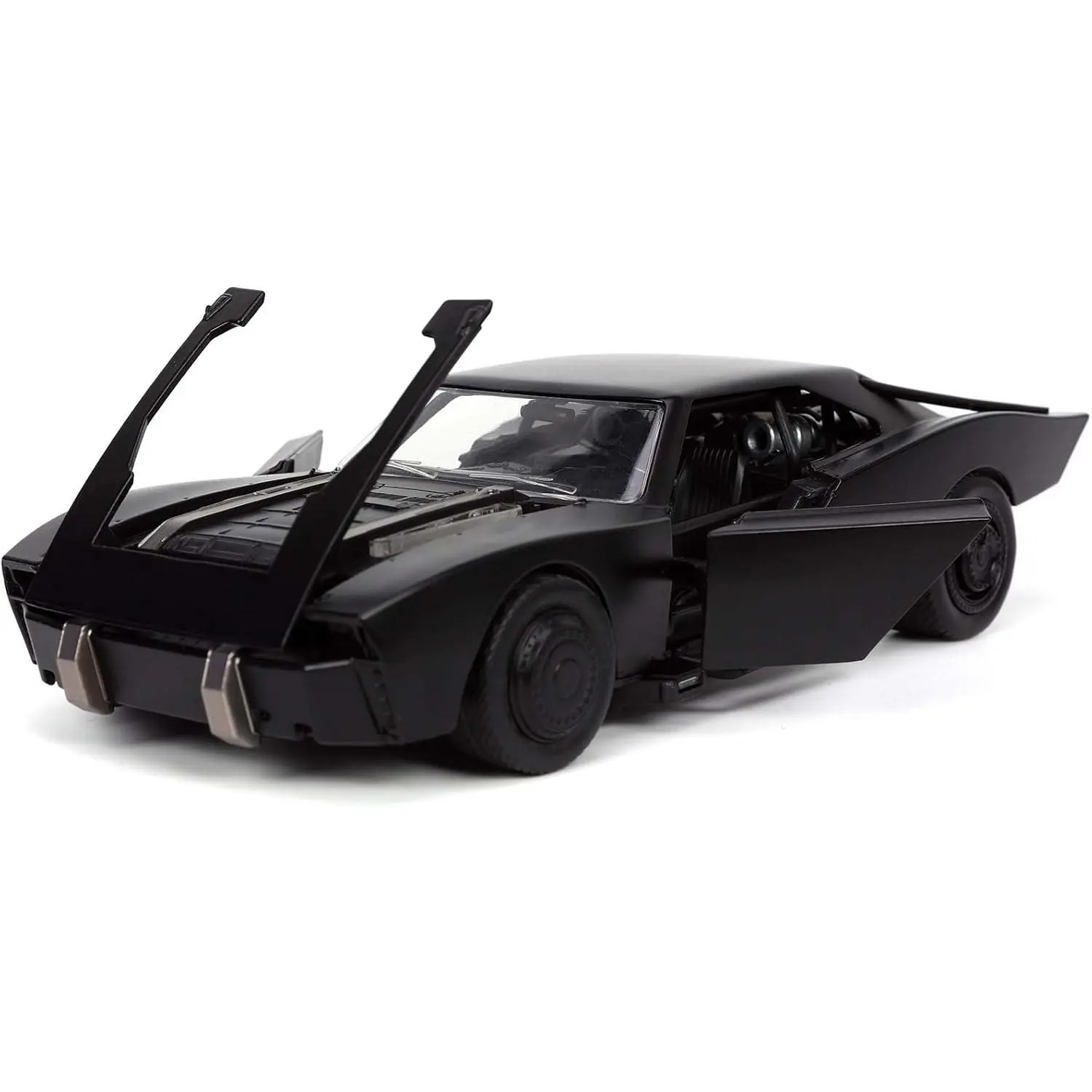 Jada Toys DC Comics 1:24 The Batman Batmobile Die-cast Car w/ 2.75" Batman Figure, Toys for Kids and Adults