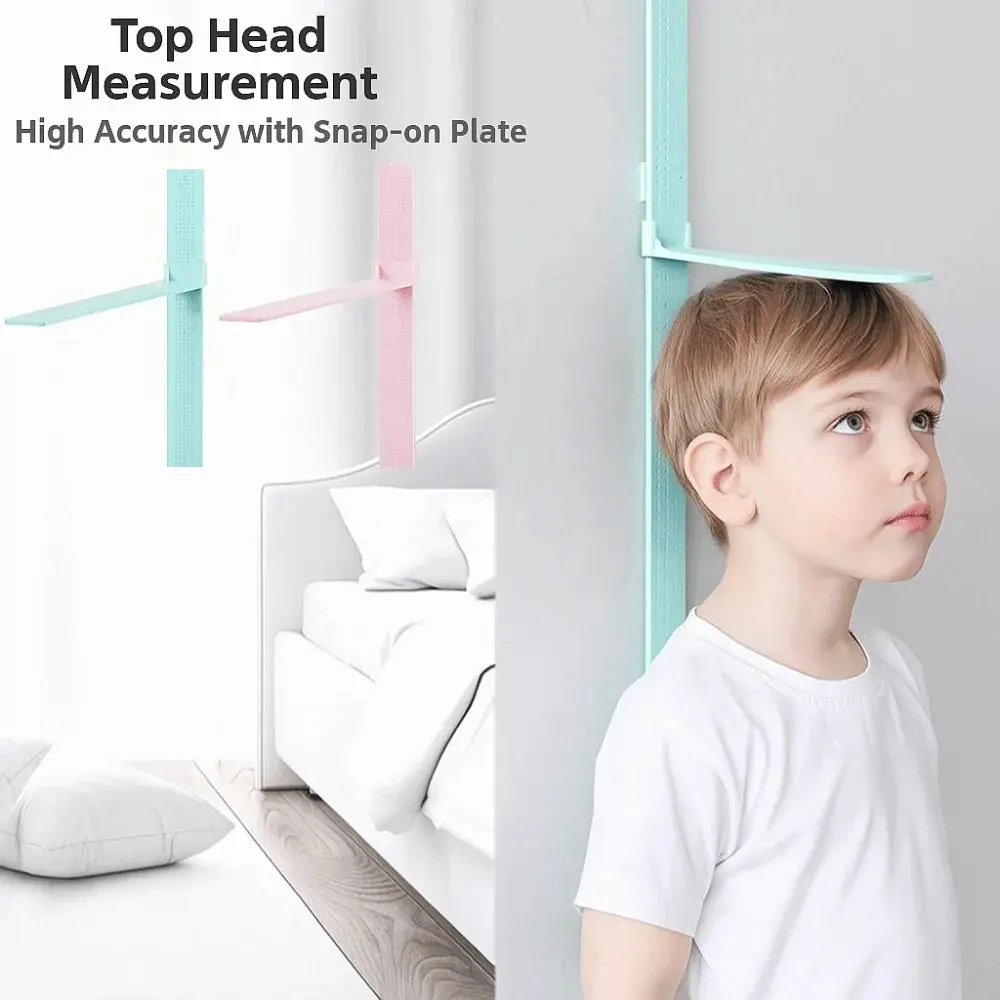 0-2M Height Ruler Sliding Measuring Wall Sticker Baby Growth Chart High Precision Foldable Height Measurement Guage Meter