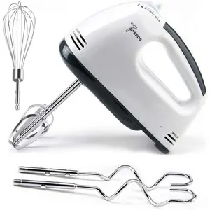 Electric Hand mixer - 7 Adjustable Speed 180W Handheld Mixer Electric Whisk with 5 Stainless Steel Accessories, Turbo Boost/Self-Control Speed + Eject Button  Beater for Cakes Eggs