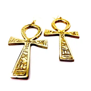 XL Ankh Earrings - Ancient Egypt Kemet Inspired Jewelry for Women