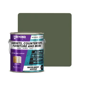 Beyond Paint All-In-One Forest Green Refinishing Paint for Cabinets, Countertops, Furniture, and more