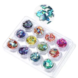 Iridescent Abalone Shells - ( 12 Jars )