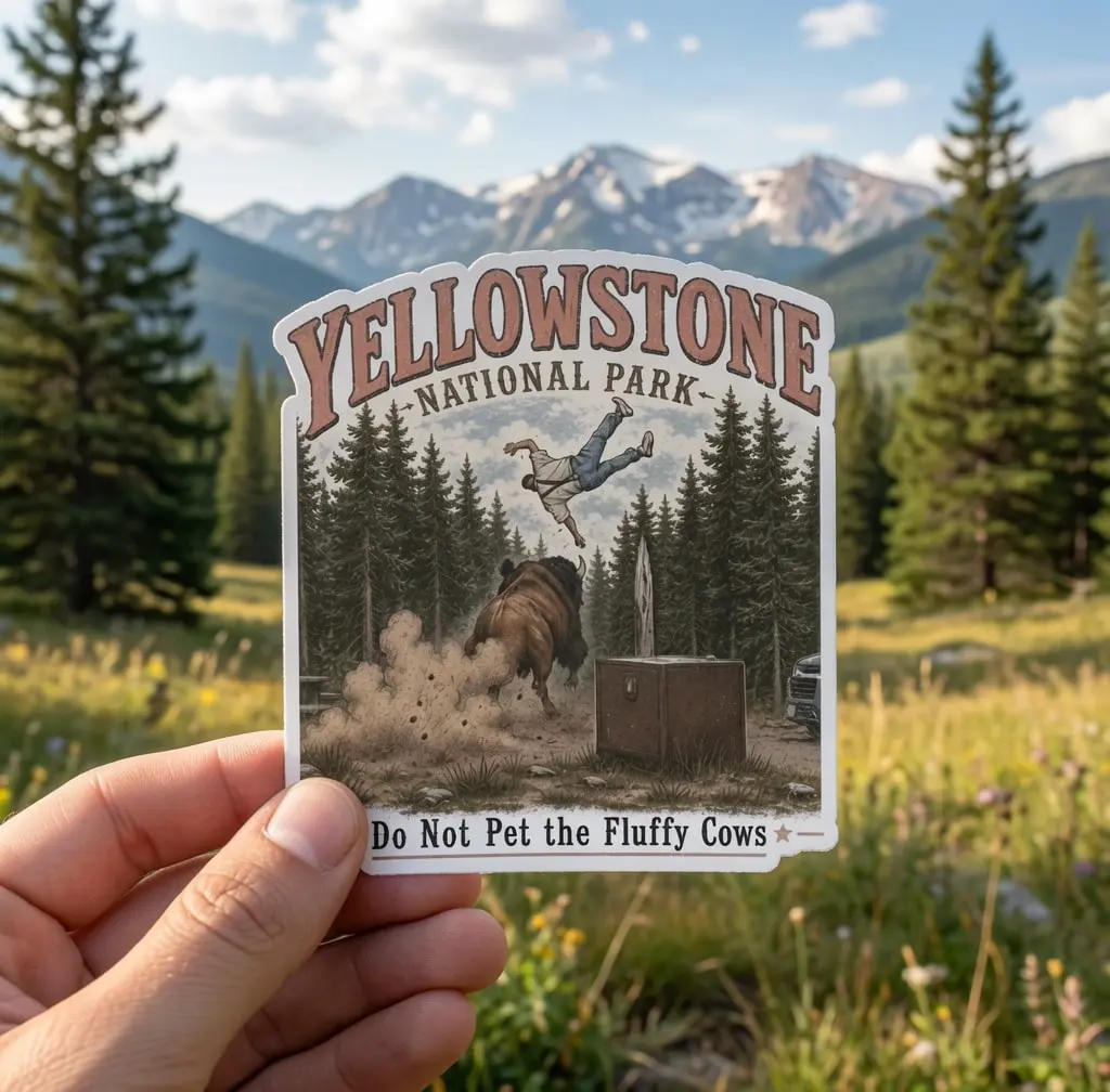 Do Not Pet The Fluffy Cows Vinyl Sticker