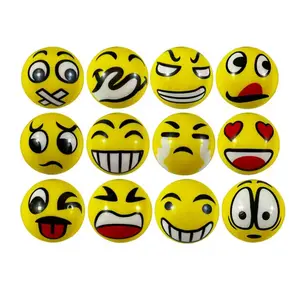 12 Random Face Stress Balls (2.5 Inches), Squeeze Ball, Fidget Stress Ball, Anti-Stress Relaxation Toy, Fun Foam Balls, Wrist Finger Exercise, Adult Gift