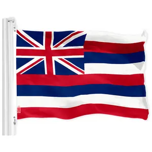 Hawaii State Flag 150D Printed Polyester 3x5 Ft Hawaii State Flag 150D Printed Polyester 3x5 Ft