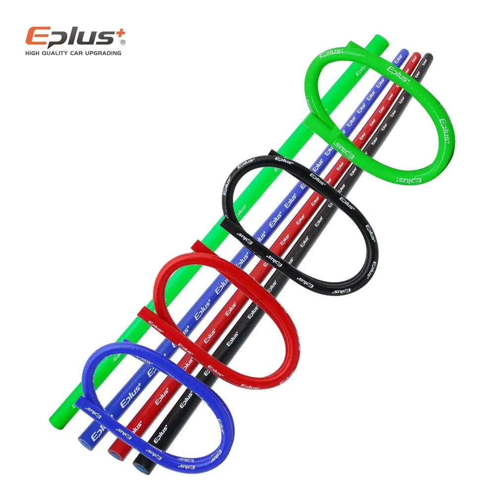 Eplus 4-Layer Silicone Hose 1 Meter Universal Compatibility Car Engine High-Temperature Resistance, Blue Colors Available