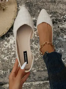 Women's New Fashion Pointed Toe Flat Shoes, Side Cutout Details, Comfortable Casual Slip-Ons, All-Season Rubber Sole, Perfect for Work & Gifts, Footwear