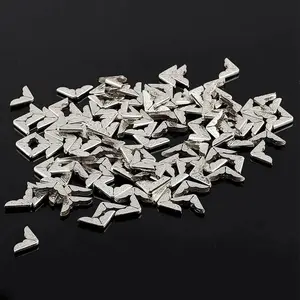 50Pcs Vintage Metal Book Corner Guards Iron Protectors for Albums Notebooks Menus Folders Book Binder Gold Silver Bronze Decorative Edges Office Stationery Supplies