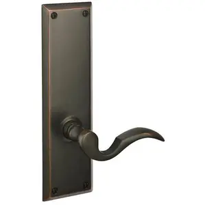 Emtek 8854LAU Dummy Pair , Sideplate Locksets Quincy Non-Keyed 9" , Laurent Round Knob