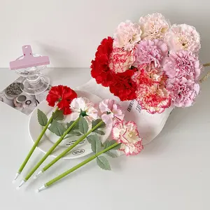 Creative Artificial Carnations Pen, Mother's Day Teacher's Day Gift, Student Writing Tool, Decorative Pen, 1pc