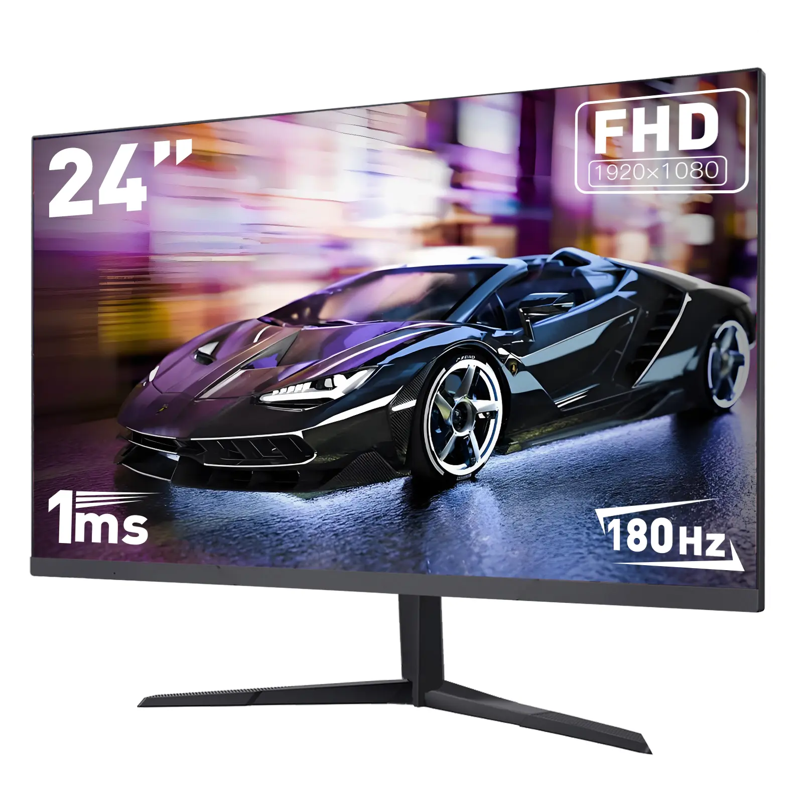 Neo Gamer 24” 180Hz Gaming IPS Computer Monitor - 1ms Full HD Display, Built-in Speakers, VESA Mountable, Immersive Monitor for PS5, Xbox, Laptop, Full Hd Computer Monitors