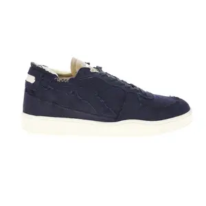 diadora Mens Mi Basket Row Cut Italy Valdilana Lace Up Sneakers Shoes Casual - Grey