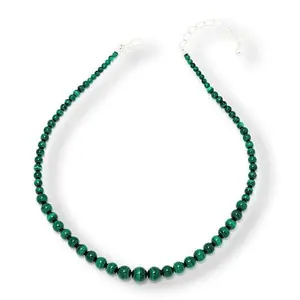 Mine Finds by Jay King Malachite Graduated Bead 18" Necklace