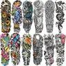 Temporary Sleeve Tattoo for Men and Women (L19“xW7”),Waterproof Realistic Fake Tattoos Long lasting,Halloween Full Arm Temporary Tattoos