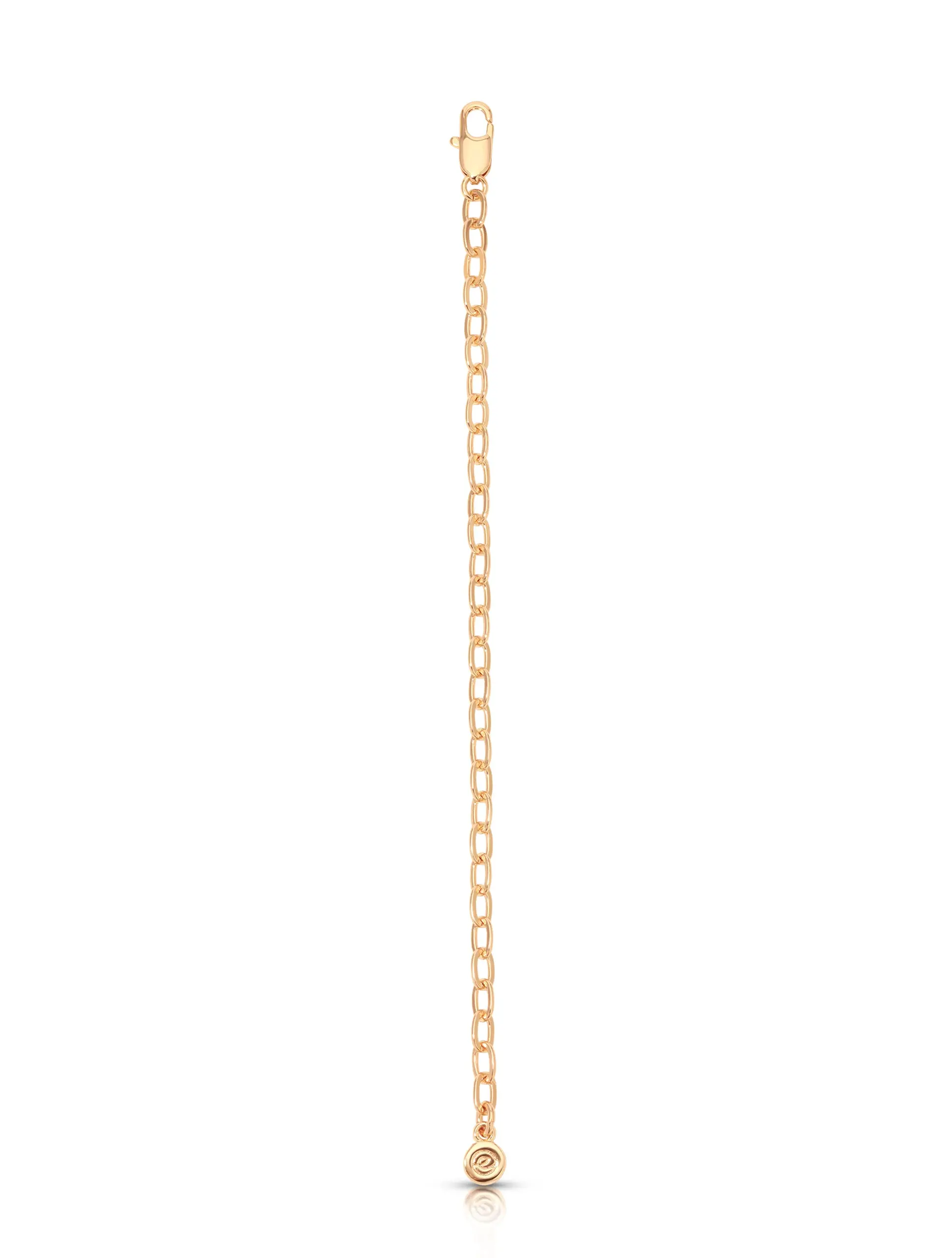 Ettika 5 Inch Small Link Chain Extender 18k Gold Plated Versatile Jewelry Accessory for Necklaces and Bracelets Gold Pendant Gold Brass Figaro