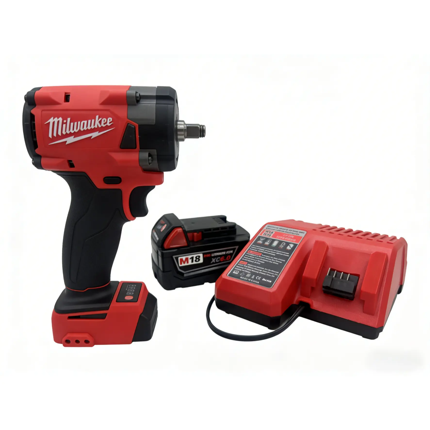 Milwaukee 3/8" Compact High Torque Brushless Battery Powered Impact Wrench (Power Tools) - Friction Ring Sleeve Fixing Design, Adjustable Speed, Steady Output for Precision Tasks, Auto Repair, Cordless Impact Wrench
