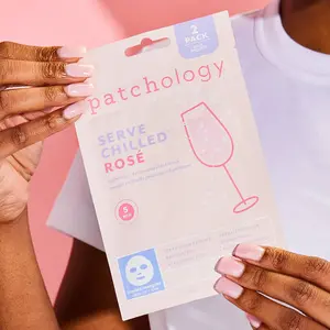 Patchology Rosé Sheet Mask- 2 Masks – Refresh & Rejuvenate with Strawberry Extract, Resveratrol & Hyaluronic Acid for Radiant, Youthful Skin skin care products
