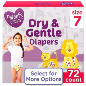 Baby Diapers (Size 7) 72 Count Leak Protection for Babies