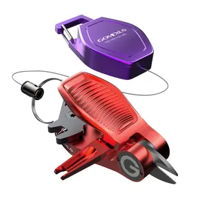 GOMEXUS SharkBite Fishing Nippers&Retractor Combo Cutting Lines Stainless Steel Convenience  fishing equipment
