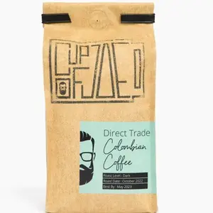 Joes Dark Side (100% Dark Roast Whole Bean Colombian Coffee) Organic Sugar Free Natural Pack Dairy Free Beverage