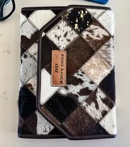 Boho Luxe Ipad Sleeve Computer Bag Hairon Cowhide
