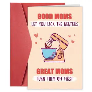 1pc Mothers Day Card From Daughter, Funny Mother Day Gift Cards, Personalized Mother’s Day Gifts For Mom, Mothers Day Gifts From Son