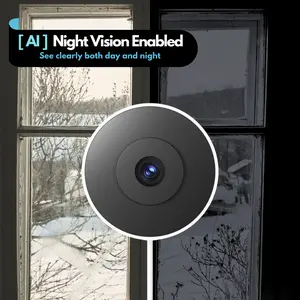 3MP 2K AI Smart Home Security Camera, Behavior Analysis Alerts, 2.4GHz WiFi, Low-Light Full-Color Night Vision, Motion Detection, Two-Way Audio, APP Remote Control wireless window camera window  camara window camera