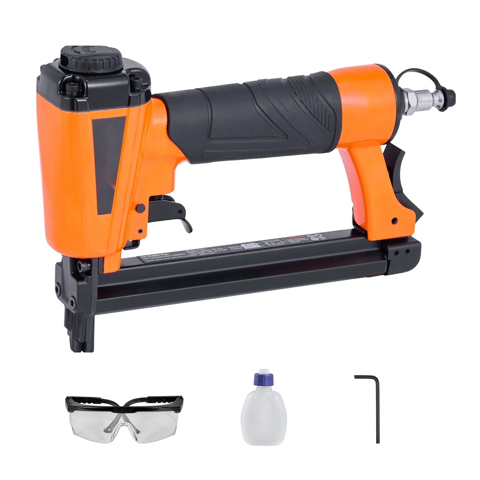 Pneumatic Staple Gun 20 Gauge T50 Pneumatic Upholstery Stapler 7/16" Crown for DIY Home Improvement, Professional Upholstery, Furniture Repair, Carpet Installation, Air Tool, Lightweight Durable Metal Body, Wide Compatibility