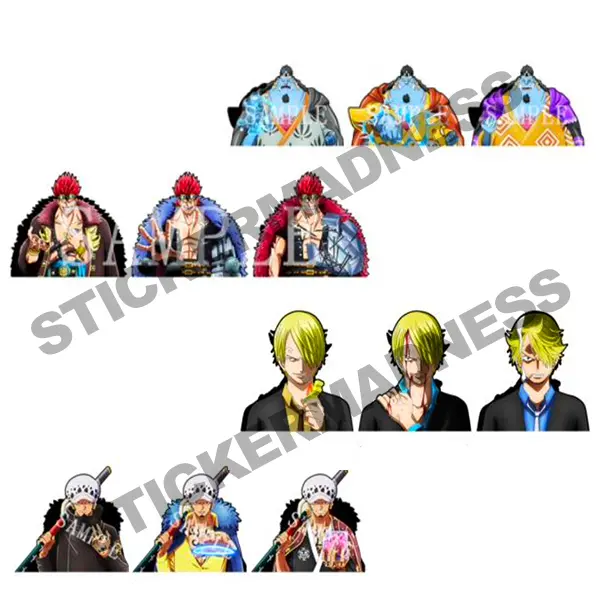 Anime Stickers - Decal Stickers Pirates - Waterproof & UV resistant